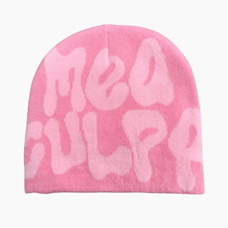 Mea Culpa Beanie 'Light Pink & Pink Edition',mea culpa beanie dupe, mea culpa beanie pink