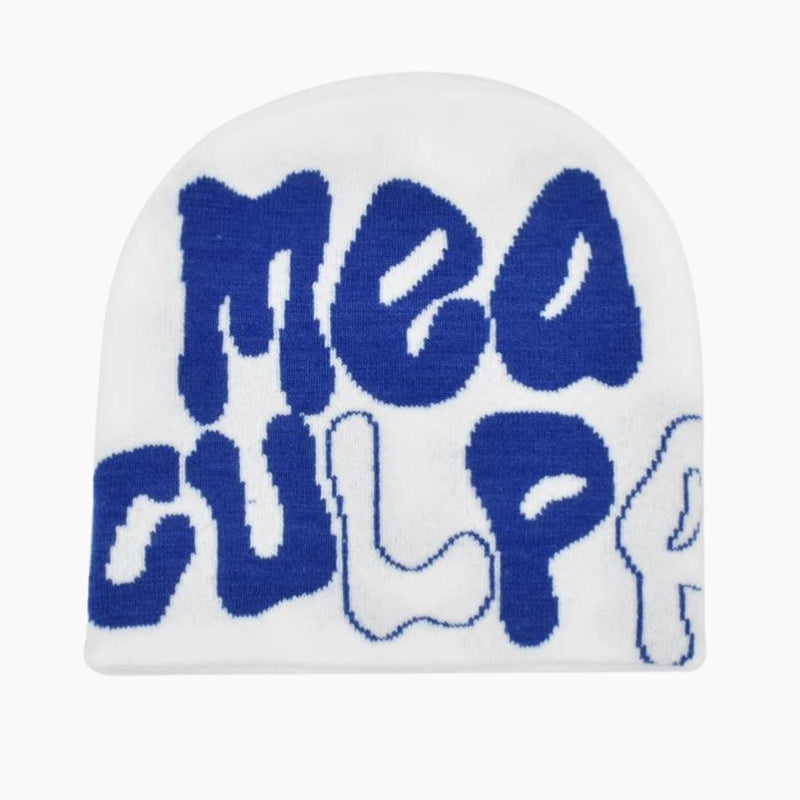 Mea Culpa Beanie 'White & Blue Edition'